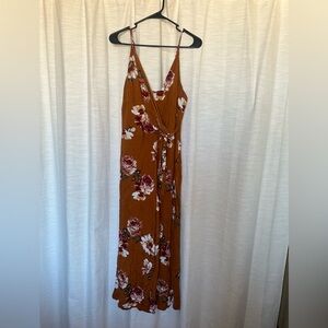 Xhilaration Autumn Floral Jumpsuit (L)